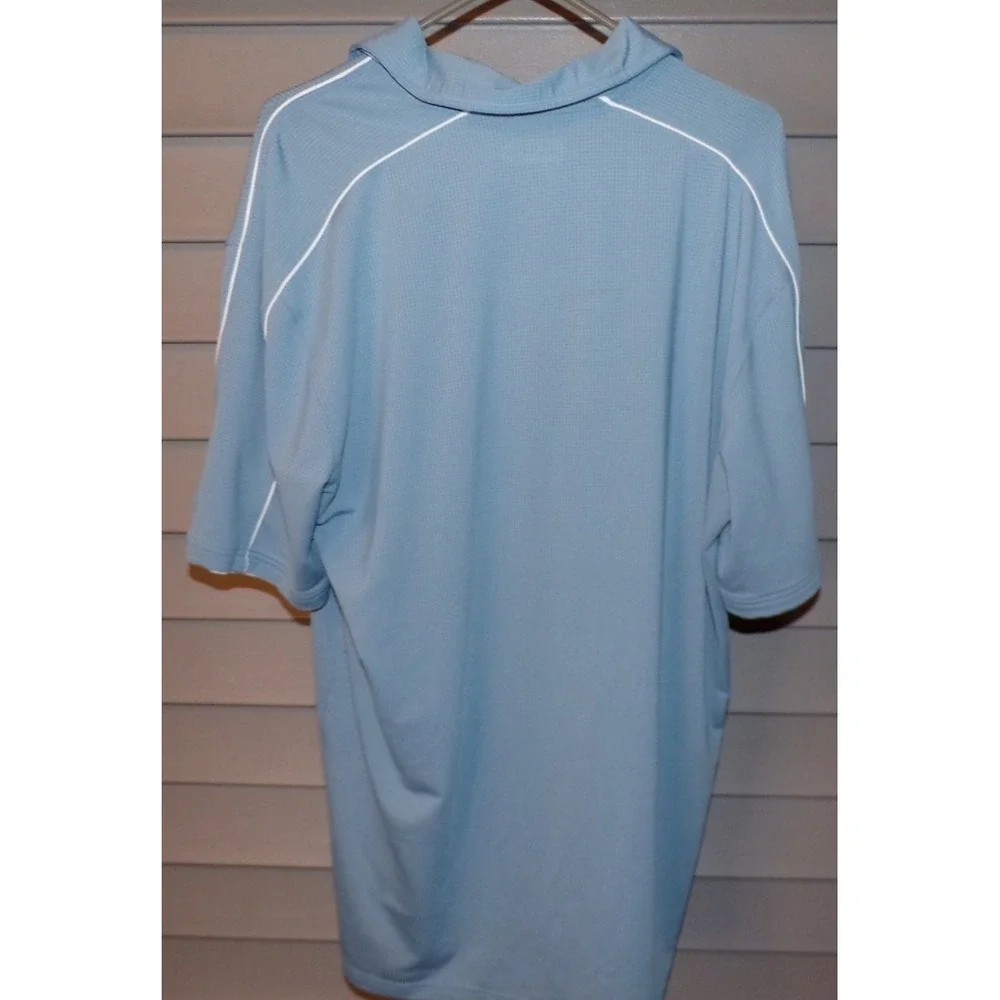 Under Armour Mens XXL 2XL Gray Blue Short‎ Sleeve Golf Polo Shirt
